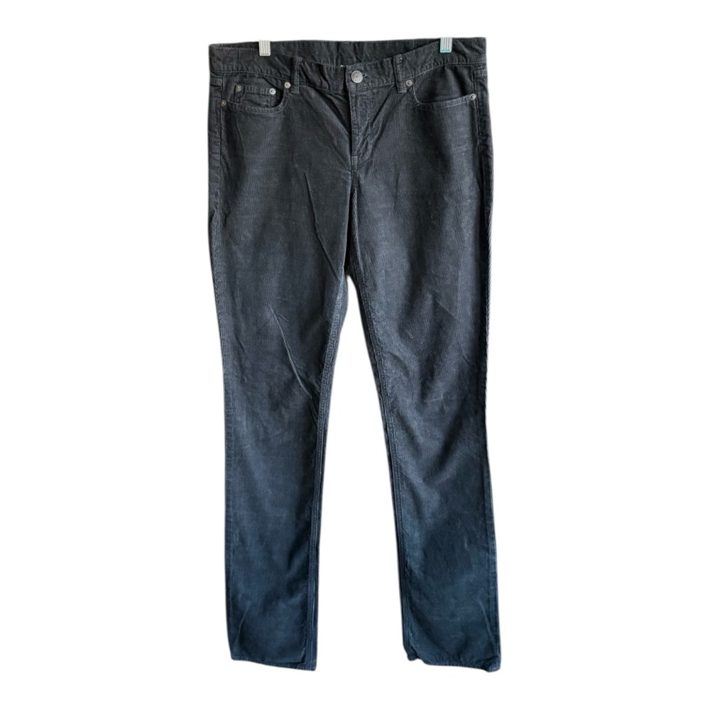 J. Crew Women’s City Fit TALL Charcoal Black Corduroy Pants Size 31T